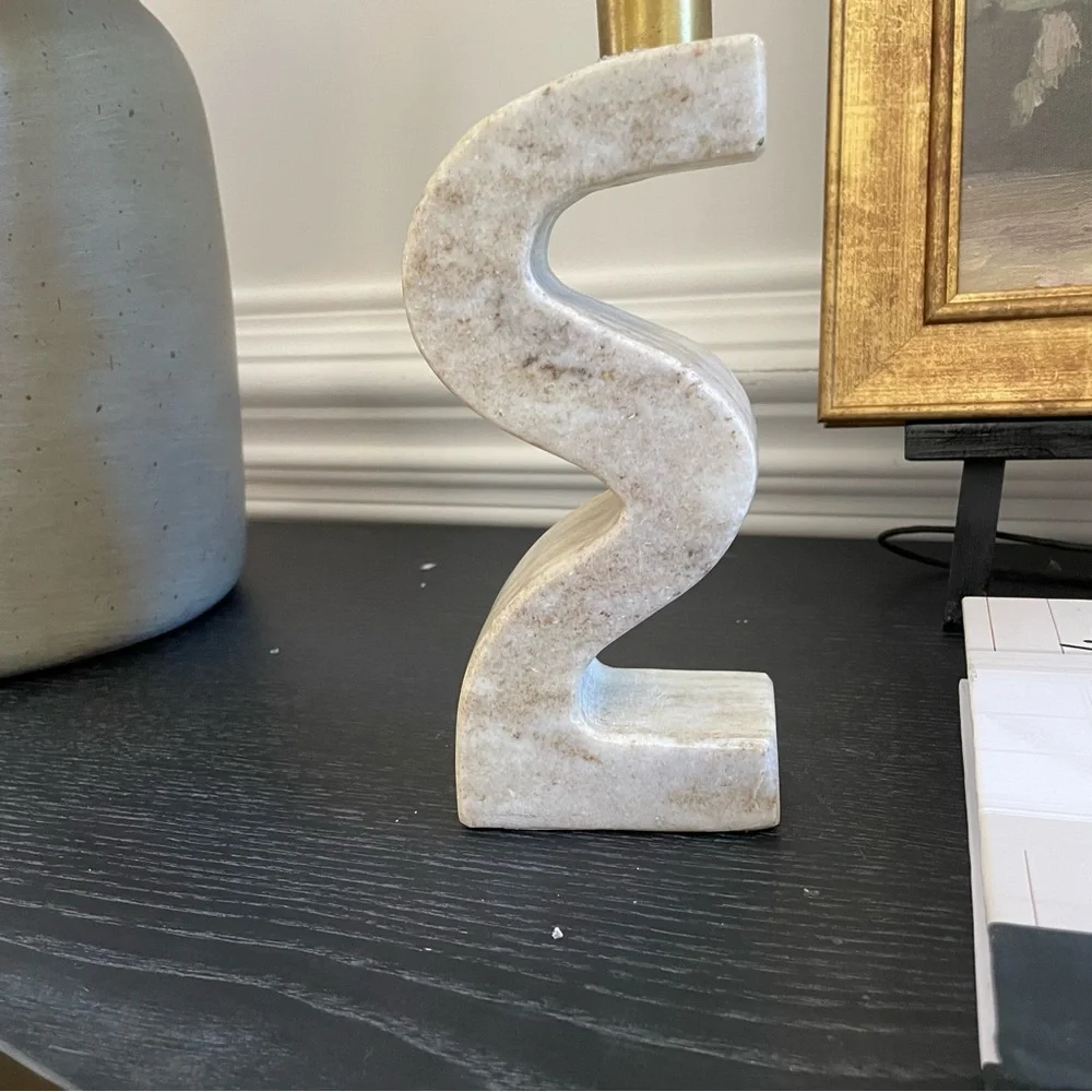 Marble candle holder